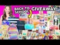 BIGGEST Back to School Giveaway EVER! (iPad, School Supplies Haul, Makeup) ❤️