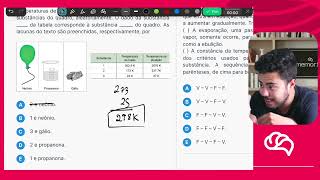 UECE 2025 - O quadro apresenta os nomes de três substâncias químicas a 25 ºC e pressão #183402