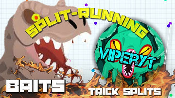 Nebulous | Amazing Splitrun, Baits, and Tricksplits! (With Custom Agar.io Skins)