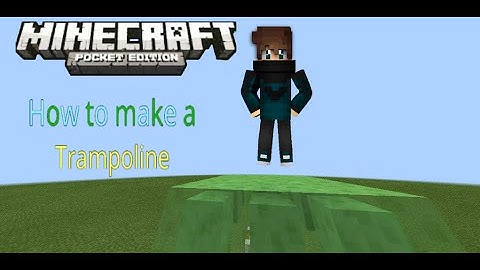 How to make a infinite bouncing trampoling in MCPE 0.15.0