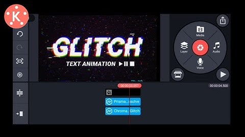 🔥GLITCH EFFECT Text Animation In Kinemaster