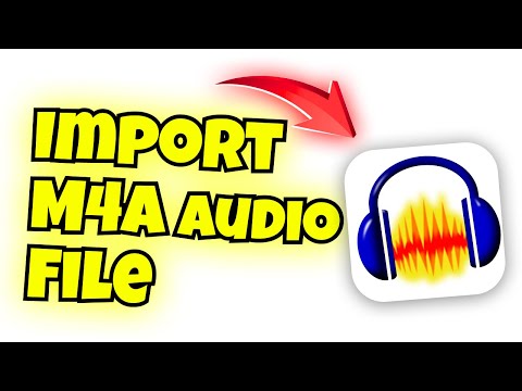 how to import m4a audio file in audacity