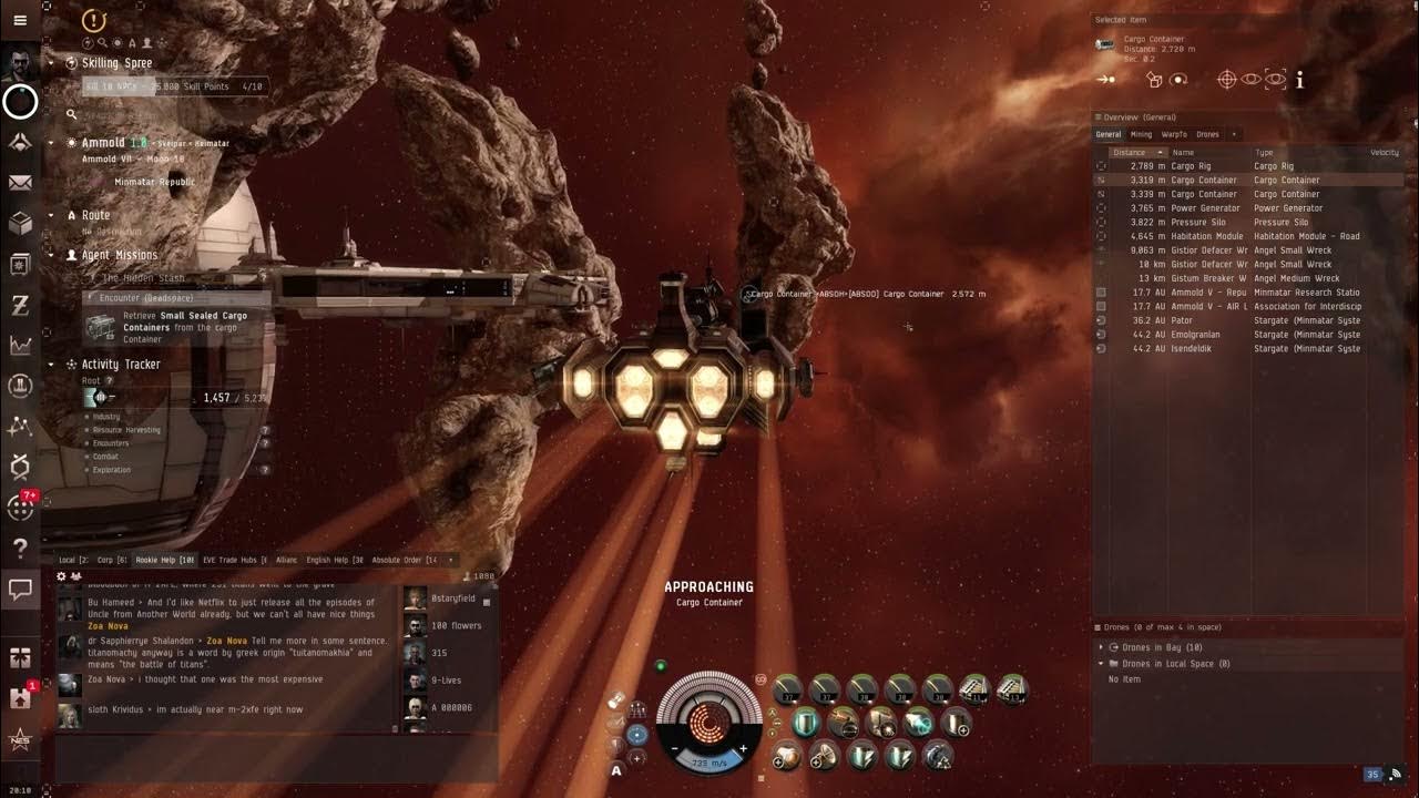 Eve Online Level 2 security missions Minmatar Republic YouTube