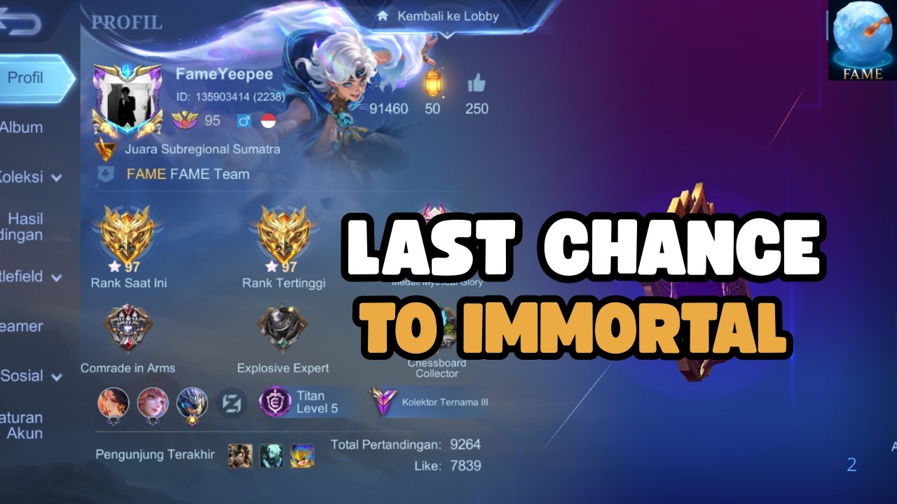 FAME Ramaton Day 12: LAST CHANCE to Immortal - Mobile Legends