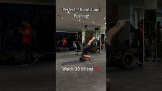 Perfect Handstand pushup? gym fitnessgoals calisthenics viral shorts fyp workout watch