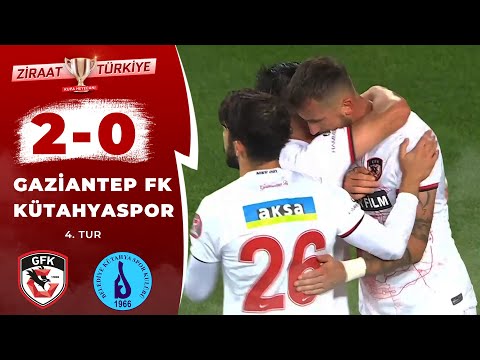 Gaziantep FK 2 - 0 Belediye Kütahyaspor Maç Özeti (Ziraat Türkiye Kupası 4. Tur Maçı) 09.11.2022