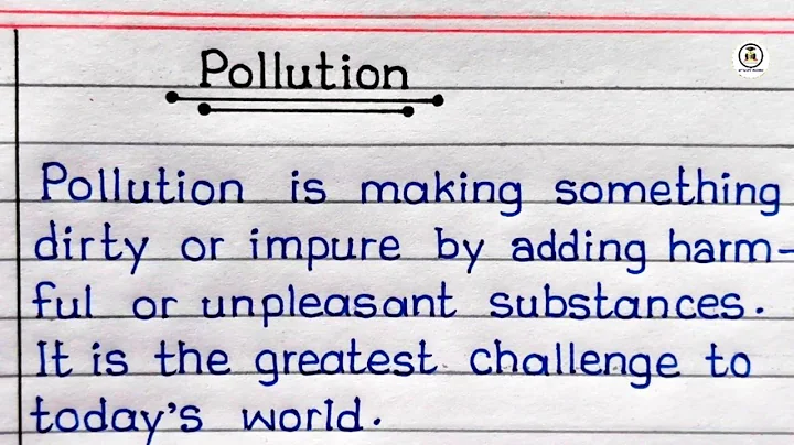 Essay On Pollution In English || Pollution Essay In English Writing || Paragraph On Pollution ||