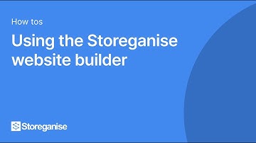 Using the Storeganise website builder