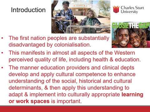 Indigenous cultural competence