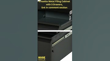 Vinsetto Metal Filing Cabinet with 3 Drawers, #youtube @ikhtiargul1205 https://amzn.to/44pvcxG