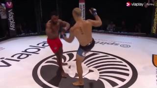 Crazy mma head kick ko - dylan andrews brutally ko's papy abedi | sporthub
