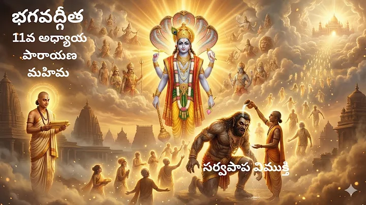 భగవద్గీత 11వ అధ్యాయ పారాయణ మహిమ – సర్వపాప విముక్తి #youtube #krishna #telugu #bhakti #motivation