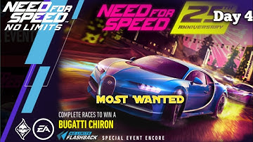 25th Anniversary (Day 4 - Most Wanted) Bugatti Chiron - Need For Speed: No Limits
