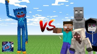 Huggy Wuggy VS SCP-096, Dust Sans, Entity 303, Herobrine Who Will Win Addon Fight MCPE