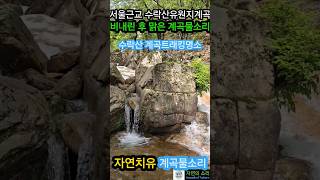 서울근교 시원하게 주말 힐링하기 좋은곳 계곡추천코스 - 수락산 유원지계곡(31) - 비내린 후 계곡물소리 #폭포소리  #계곡물소리 #백색소음  #수면유도음악 #waterfall