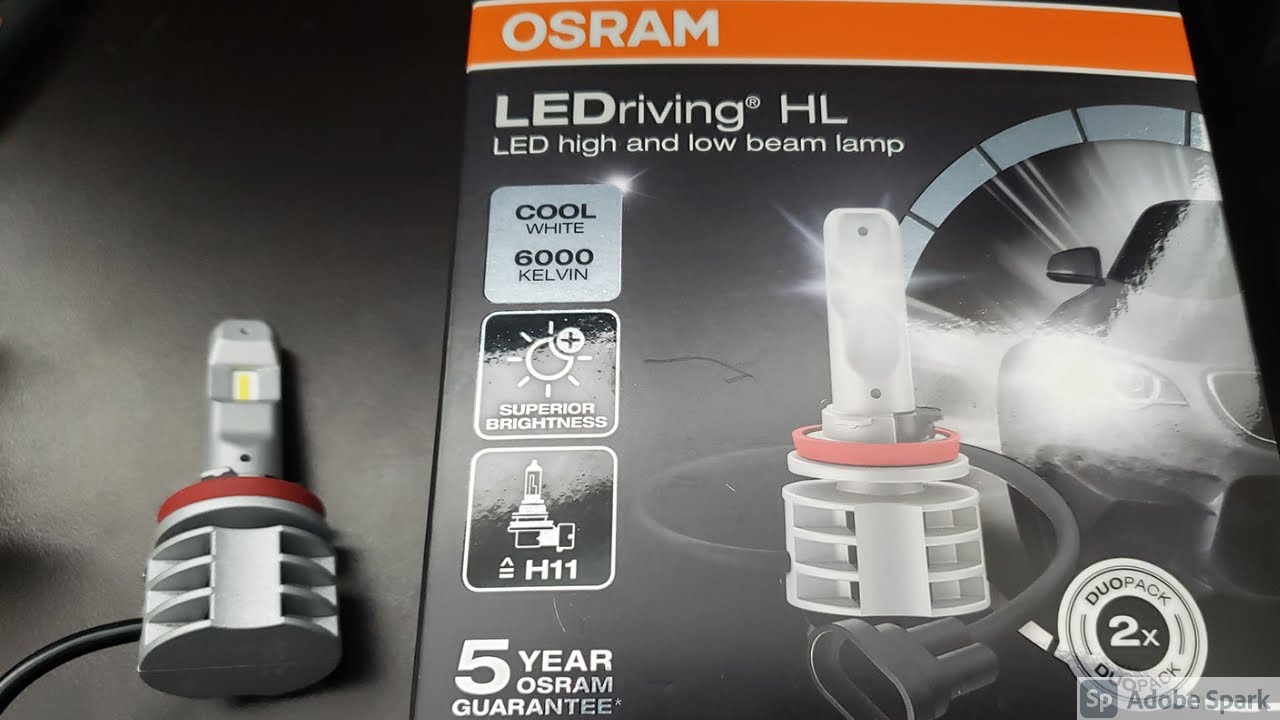 OSRAM LEDriving HL LED H7 Bulb (67210CW) Installation in a VW Passat 