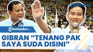 FULL Gibran Rakabuming ke Prabowo Sebelum ke KPU  Tenang Pak Prabowo Saya Sudah Ada di Sini