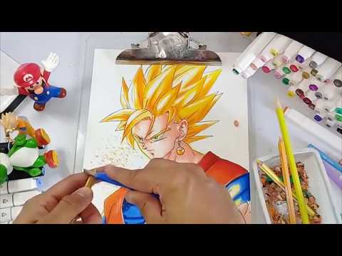 Anderson drawing - Desenho concluido goku semi realista!!!