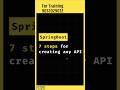 7 Steps For APIs in Java Springboot | Java Springboot Tutorial For Beginners In telugu #coding