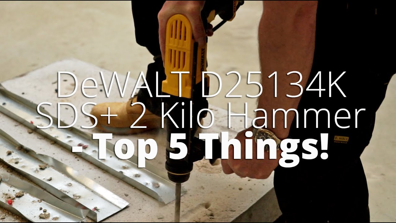 Archeologisch Ik denk dat ik ziek ben Voorschrijven Dewalt D25134K SDS+ Hammer - Top 5 Things You Need to Know - YouTube