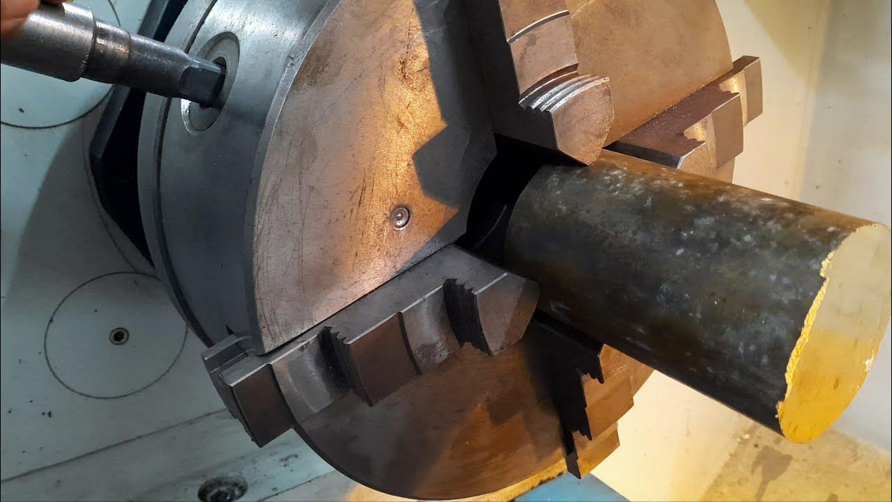 Carbite Turning, Facing, and Drilling Bronze Bushings on the Metal