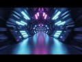 A Never Ending Techno Neon Tunnel Forward Camera Loop Video [4K]