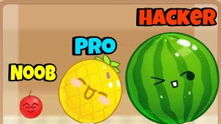 Suika game - Noob vs pro vs hacker (watermellon)