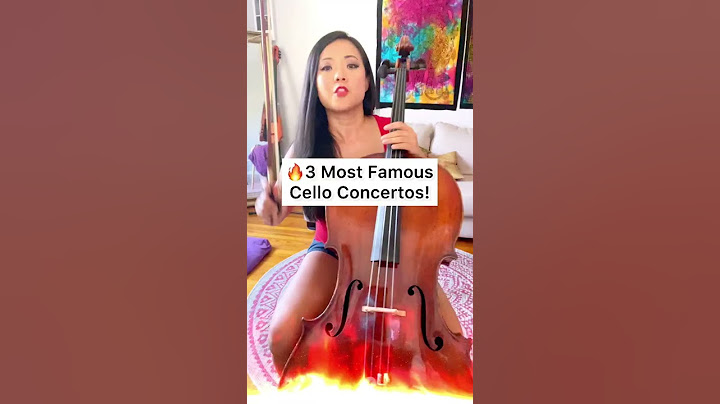 3 Most Famous Cello Concertos! Can you name them?