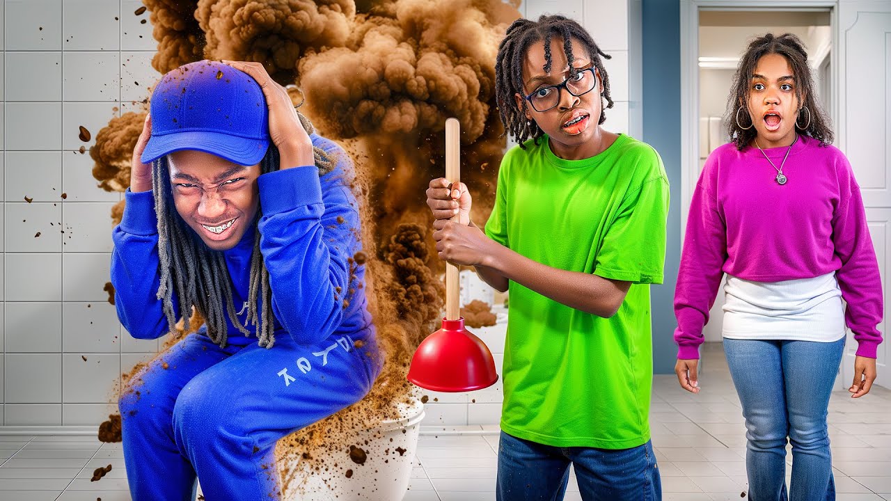Evil Brother Destroys Date with Bathroom Blowout! | SNEAK IN ep 3 | Tiffany La'Ryn