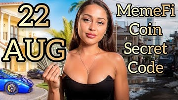 MemeFi Coin Secret Code 22 Aug(How to Change your Life in a Year)(کد مخفی میم فای یکم شهریور)