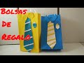 COMO HACER #BOLSAS DE #REGALO PARA EL DÍA DEL PADRE 🎁 Cómo hacer una bolsa de papel para regalo 🔔