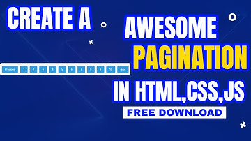 Creating Pagination with HTML JavaScript and CSS | Step-by-Step Tutorial