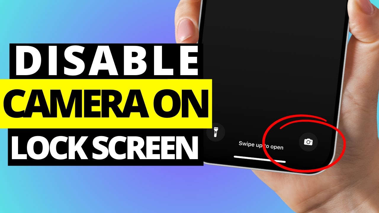 How To Disable Camera On Lock Screen In IPhone YouTube