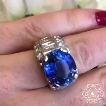 Tajan - Blue Ceylon Sapphire Ring French Auction House