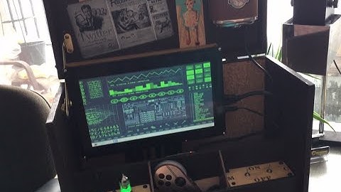 I made this weird retro steampunk cyberdeck computer raspberry pi