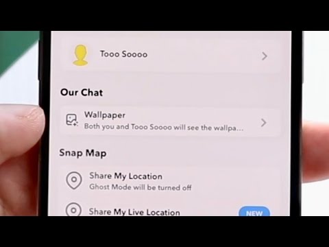 How To Change Chat Wallpaper On Snapchat!