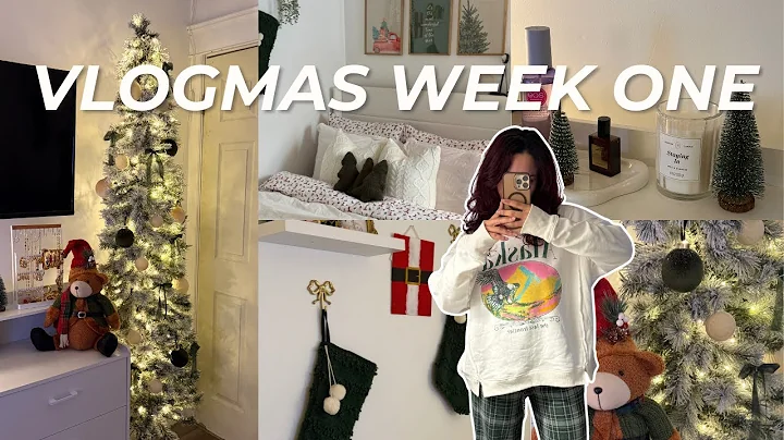 VLOGMAS WEEK 1 | decorating my bedroom for christmas, monthly reset &  quick grief chat