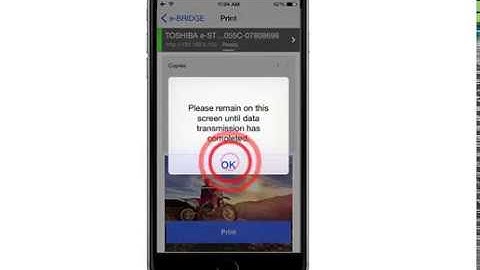 Print photos with e-BRIDGE Print & Capture (iOS)