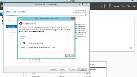 hyper-v cannot be installed;a hypervisor is already running! Solved