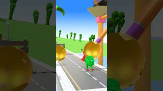 Lion Hit By Rotating Hammer | Animal Crossing Fountain | Long Slide Game | Zoova 3D