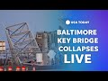 Watch baltimores francis scott key bridge collapses after being struck by cargo ship