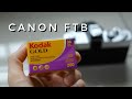 Loading Kodak Gold film into my Canon FTb