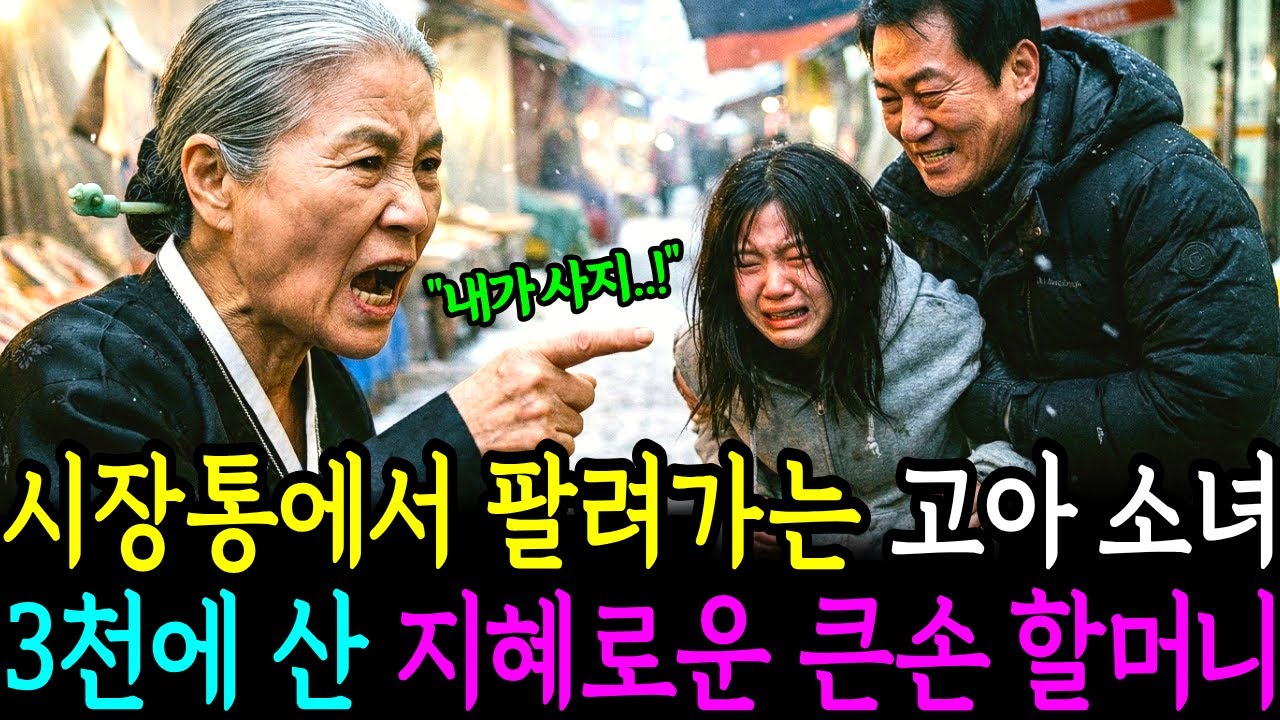 시장통 빚쟁이에게 팔려가는 고아 소녀를 3천에 사 온 지혜로운 큰손 할머니ㅣ노후사연ㅣ감동사연ㅣ사연라디오ㅣ오디오북