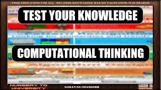 COMPUTATIONAL THINKING