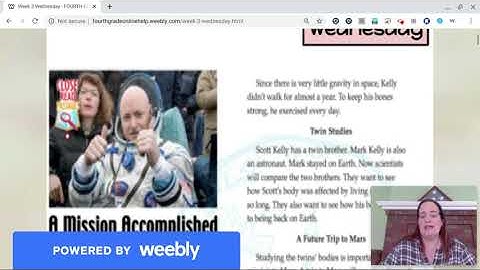 Distance Learning Week 4: Reading Comprehension