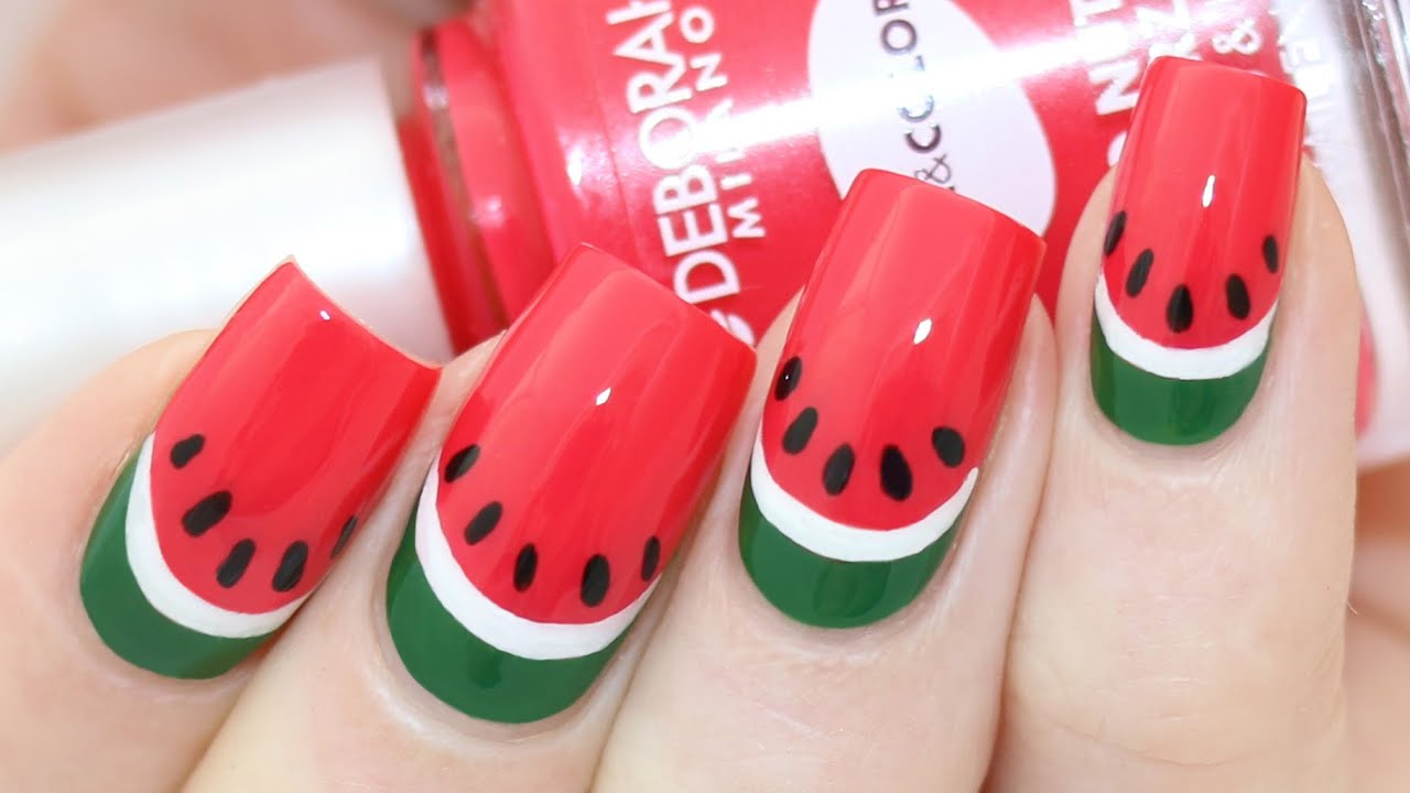 Fruit Nail Art Watermelon Strawberry Lemon Slime - Temu