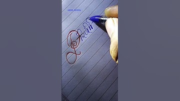 stylish name writing 🔥🔥🔥🔥✨#parineeti #ytshorts #calligraphy #saloni_kemmy