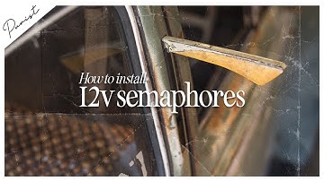 Installing 12 volt flashing semaphores in a VW Beetle | The Purist | Garage Days