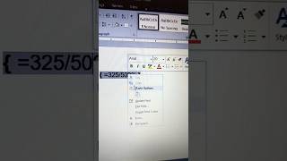 How to Calculate Percentage in Ms Word #msword #shortvideo #shortsfeed #youtube #bhaskar computer screenshot 4