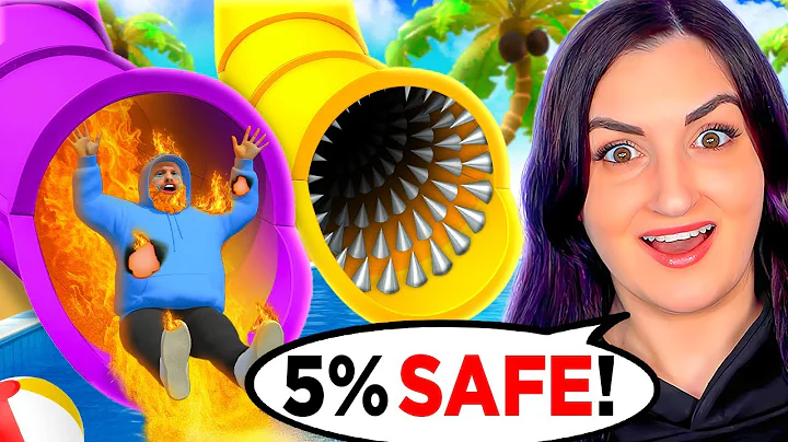 I Tried Working At A Waterpark… but the Slides Have a 5% Survival Rate 💀